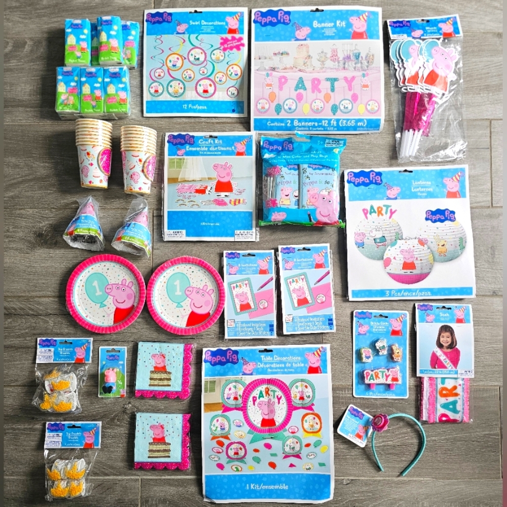 PEPPA PIG Birthday Bundle NWT